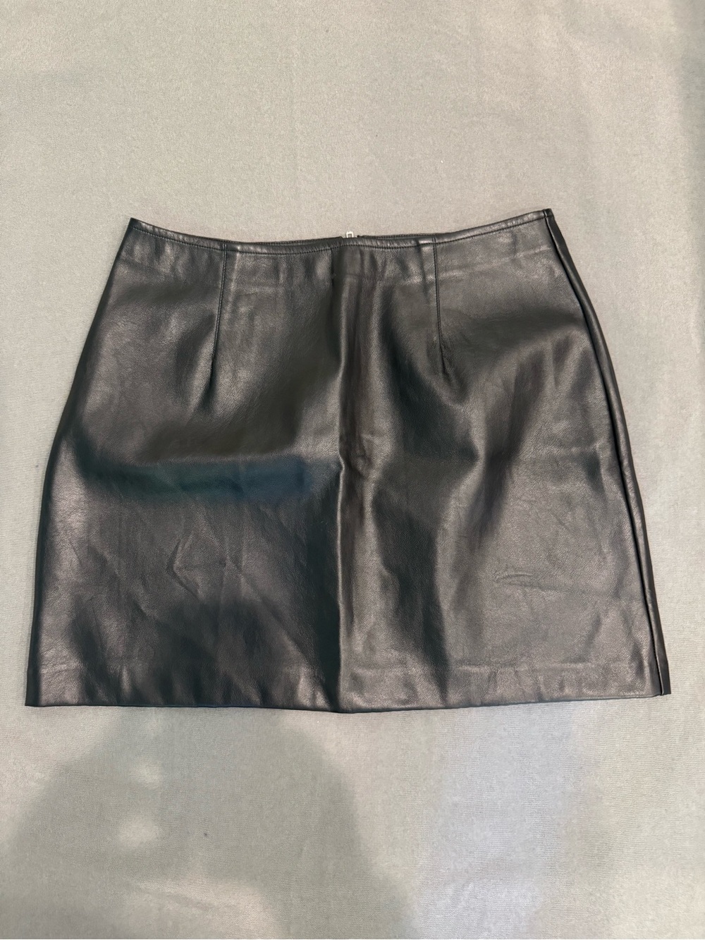 Lulu's Black Faux Leather Mini Skirt Medium Y2K Travel Concert Festival Chic
